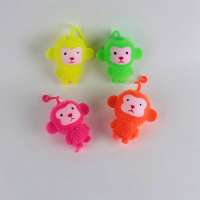 Monkey toy with light, lovely toy for kids, flashing puffer ball