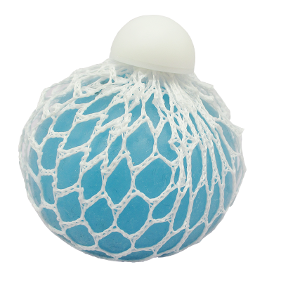 D-219 Anti Stress Mesh Ball TPR Relief Release ToyBall with Cap and Led Light